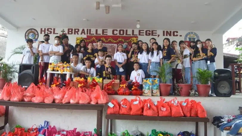 HSL-Braille College Giving Program providing gifts to families